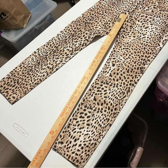 Roberto Cavalli Leopard Skinny Pants Jeans Hidden Spellout IT 42 US 6 B2 - Picture 9 of 13